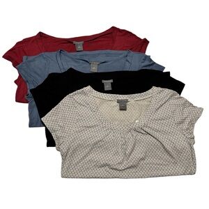 Ann Taylor Bundle Of 4 Short Sleeve Tops SZ M